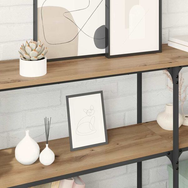 vidaXL Table console Chêne artisanal 150 x 29 x 75 cm