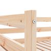 vidaXL Lit de jour et lit gigogne sans matelas 90x200 cm bois massif