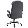 vidaXL Chaise de bureau de massage Gris fonc&eacute; Velours