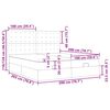 VidaXL Cadre de lit ottoman et matelas cappuccino 200x200cm similicuir