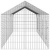vidaXL Cage pour lapins Argent 400 x 78 x 78 cm Acier galvanis&eacute;