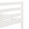 vidaXL Cadre de lit sans matelas blanc 75x190 cm bois massif