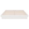 vidaXL Cadre de lit Blanc Bois massif 140x200 cm