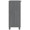 vidaXL Buffet HAMAR Gris foncé 85x35x80 cm Bois massif de pin
