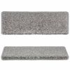 vidaXL Tapis d'escalier 10 pièces 65 x 21 x 4 cm Gris Bord rectangulaire