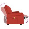 vidaXL Fauteuil de massage inclinable 4 places porte-gobelet bordeaux