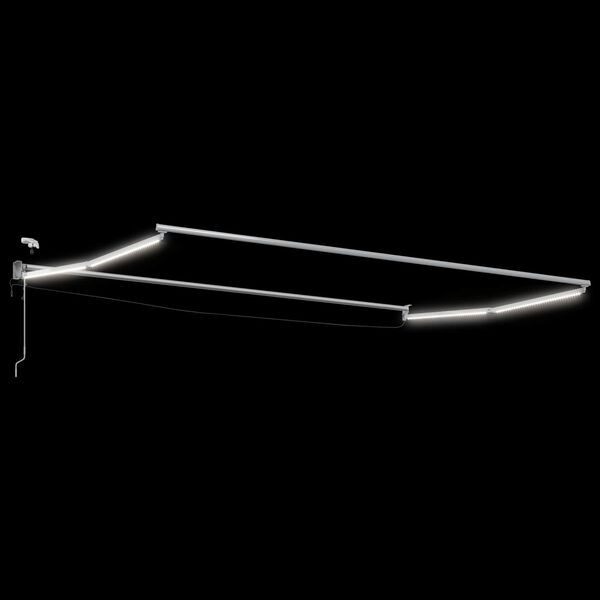 vidaXL Auvent r&eacute;tractable &eacute;lectrique Blanc 4 x 2 m