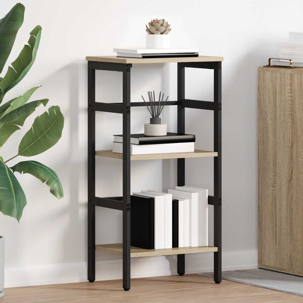 vidaXL &Eacute;tag&egrave;re Ch&ecirc;ne Sonoma 40 x 29,5 x 81 cm Bois d'ing&eacute;nierie