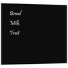 vidaXL Tableau noir magn&eacute;tique mural Noir 60x50 cm Verre tremp&eacute;