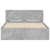 vidaXL Cadre de lit sans matelas gris b&eacute;ton 120x200 cm