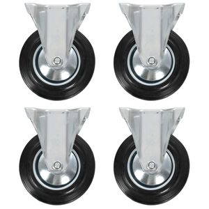 vidaXL Roulettes fixes 4 pcs 160 mm