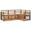 vidaXL Ensembles de canap&eacute;s 4 pcs Naturel Bois d'Acacia Massif