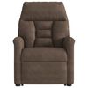 vidaXL Fauteuil inclinable &eacute;lectrique marron tissu microfibre