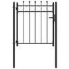 vidaXL Porte de Cl&ocirc;ture HORST 100 x 100 cm m&eacute;tal Noir Verrouillable