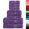 vidaXL Ensemble de serviettes de qualit&eacute; sup&eacute;rieure SOLUND 8pcs violet