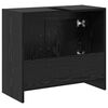 vidaXL Cabinet de salle de bain avec porte Chêne noir 63 x 29 x 55 cm