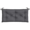vidaXL Coussin de banc de jardin anthracite 110x50x7 cm tissu oxford