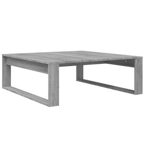 vidaXL Table basse Sonoma gris 100x100x35 cm Bois d'ing&eacute;nierie