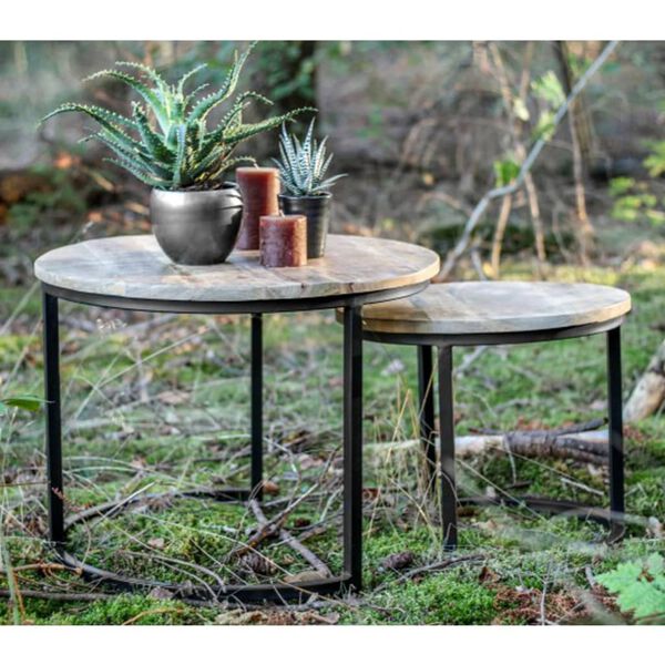 HSM Collection Ensemble de tables basses 2 pcs Ronin Rond