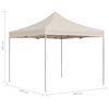 vidaXL Tente de réception pliable professionnelle Aluminium 3x3m Crème