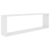 vidaXL &Eacute;tag&egrave;res cube murales 4 pcs Blanc 100x15x30cm bois d'ing&eacute;nierie