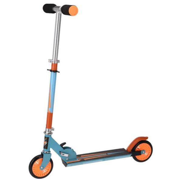 XQ Max Trottinette pliable avec frein &agrave; pied Bleu et orange