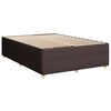 vidaXL Cadre de lit sans matelas marron fonc&eacute; 140x190 cm tissu