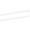 vidaXL Piquets muraux 2 pcs Acier 1 m