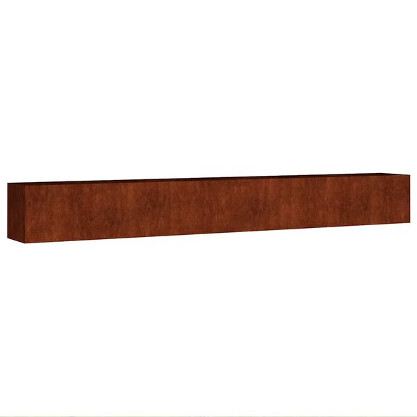 vidaXL Lit sur&eacute;lev&eacute; de jardin 360x40x40 cm acier corten