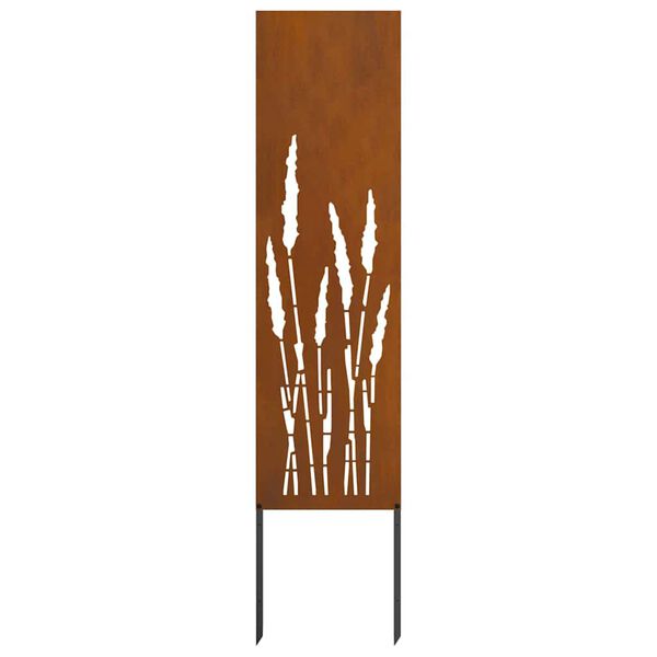 vidaXL Écran de confidentialité de jardin Fretwork Rouillé 32 x 140 cm