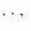 vidaXL Rennes LED 3 pc Blanc Froid 43 x 18 x 66 cm tissu