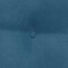 vidaXL Coussin de Dos Bleu 80 x 24 x 50 cm Velours