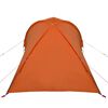 vidaXL Tente de camping à dôme 2 personnes gris et orange imperméable