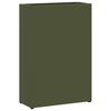 vidaXL Porte-parapluie Vert olive 28 x 12 x 41 cm Acier