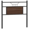 vidaXL Tête de lit chêne marron 75 cm bois d'ingénierie et acier