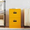 vidaXL Cabinet de Dossier Jaune moutarde 44 x 50 x 106.5 cm