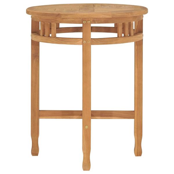 vidaXL Ensemble &agrave; manger de jardin 3 pcs bois de teck solide