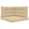 vidaXL Coussin de canap&eacute; d'ext&eacute;rieur Polyester Beige 80 x 80 x 8 cm
