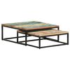 vidaXL Tables basses gigognes 2 pcs Bois de récupération massif
