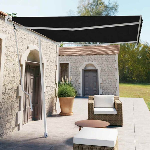 vidaXL Auvent automatique sur pied 300x250 cm Anthracite