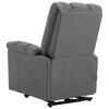 vidaXL Fauteuil de massage inclinable Gris clair Tissu
