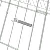 vidaXL Cage pour lapins Argent 215 x 100 x 85 cm Acier galvanisé