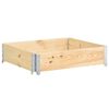 vidaXL Jardini&egrave;re sur&eacute;lev&eacute;e 100x100 cm Bois de pin solide