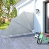 vidaXL Auvent lat&eacute;ral pliable de balcon Gris 160 x 240 cm