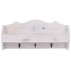 vidaXL Porte-manteau mural Blanc 50x10x23 cm Bois