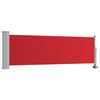 vidaXL Auvent lat&eacute;ral r&eacute;tractable de patio 80x300 cm Rouge