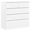 vidaXL Commode ALTA blanc 77x35x73 cm bois massif de pin