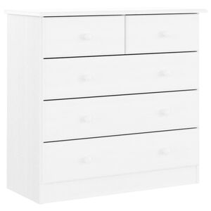 vidaXL Commode ALTA blanc 77x35x73 cm bois massif de pin