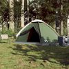 vidaXL Tente de camping &agrave; d&ocirc;me 4 personnes vert imperm&eacute;able