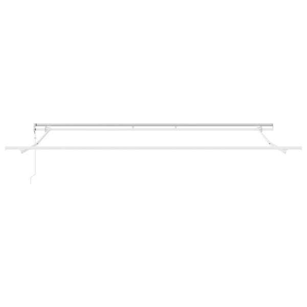 vidaXL Auvent R&eacute;tractable Blanc 400 &times; 300 cm tissu